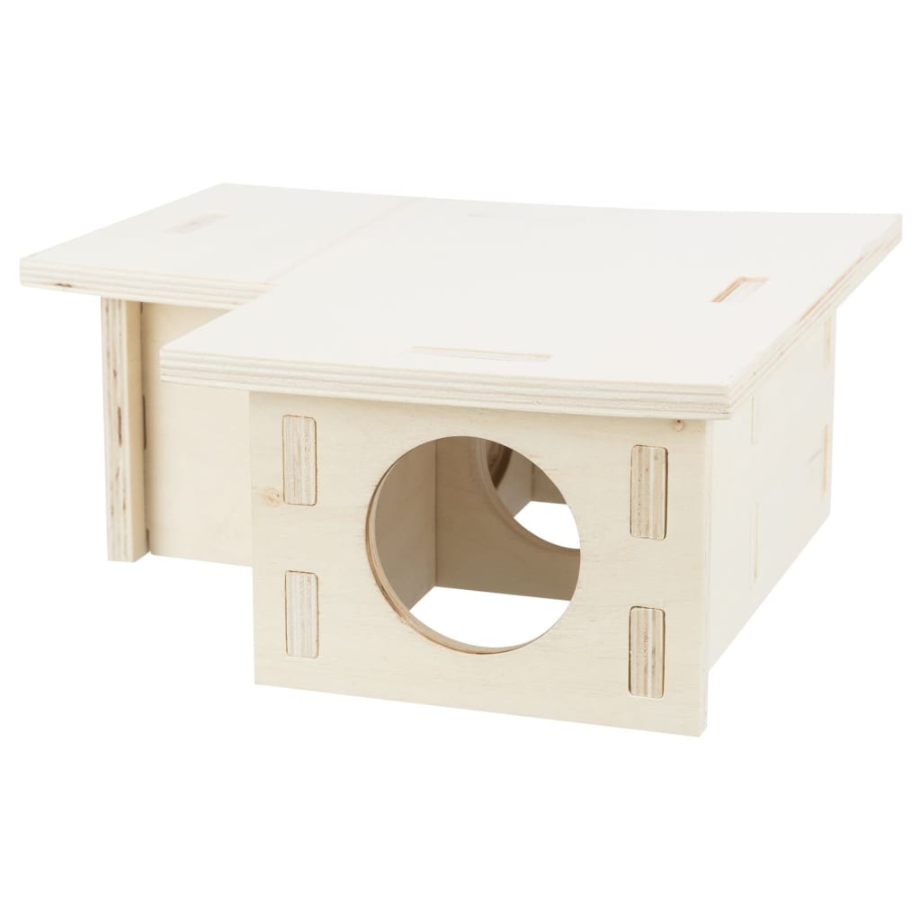 TRIXIE 3-chambered Rodent House 30x12x30 cm Wood