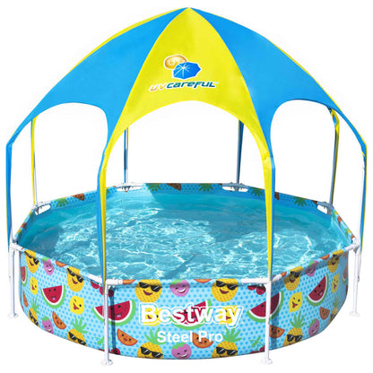 Bestway Steel Pro UV Careful Above Ground Pool for Kids 244x51 cm