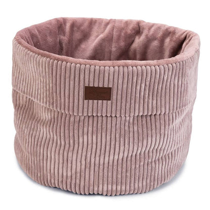 Designed by Lotte Cat Basket Ribbed Pink 50x35 cm