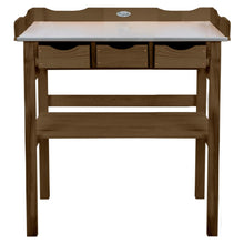 Load image into Gallery viewer, Esschert Design Potting Table with Drawers Brown

