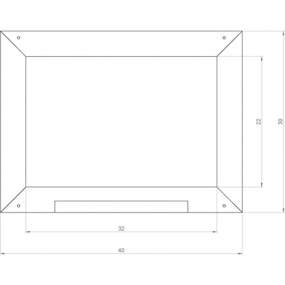 AXI Kids Blackboard for Playhouse Grey 2x40x30 cm