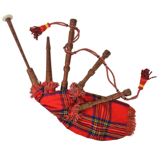 Kid’s Scottish Great Highland Bagpipes Red Royal Stewart Tartan