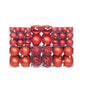 100 Piece Christmas Ball Set 3/4/6 cm Red