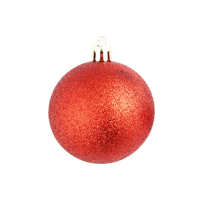 100 Piece Christmas Ball Set 3/4/6 cm Red