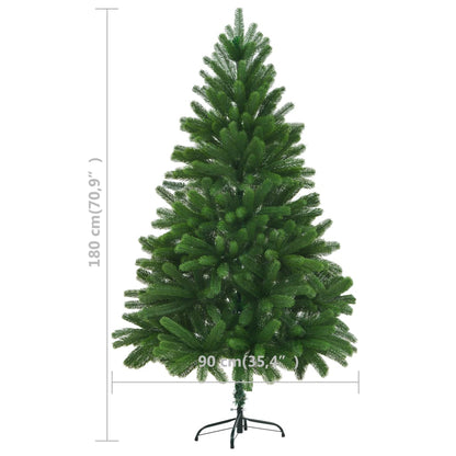 Faux Christmas Tree Lifelike Needles 180 cm Green