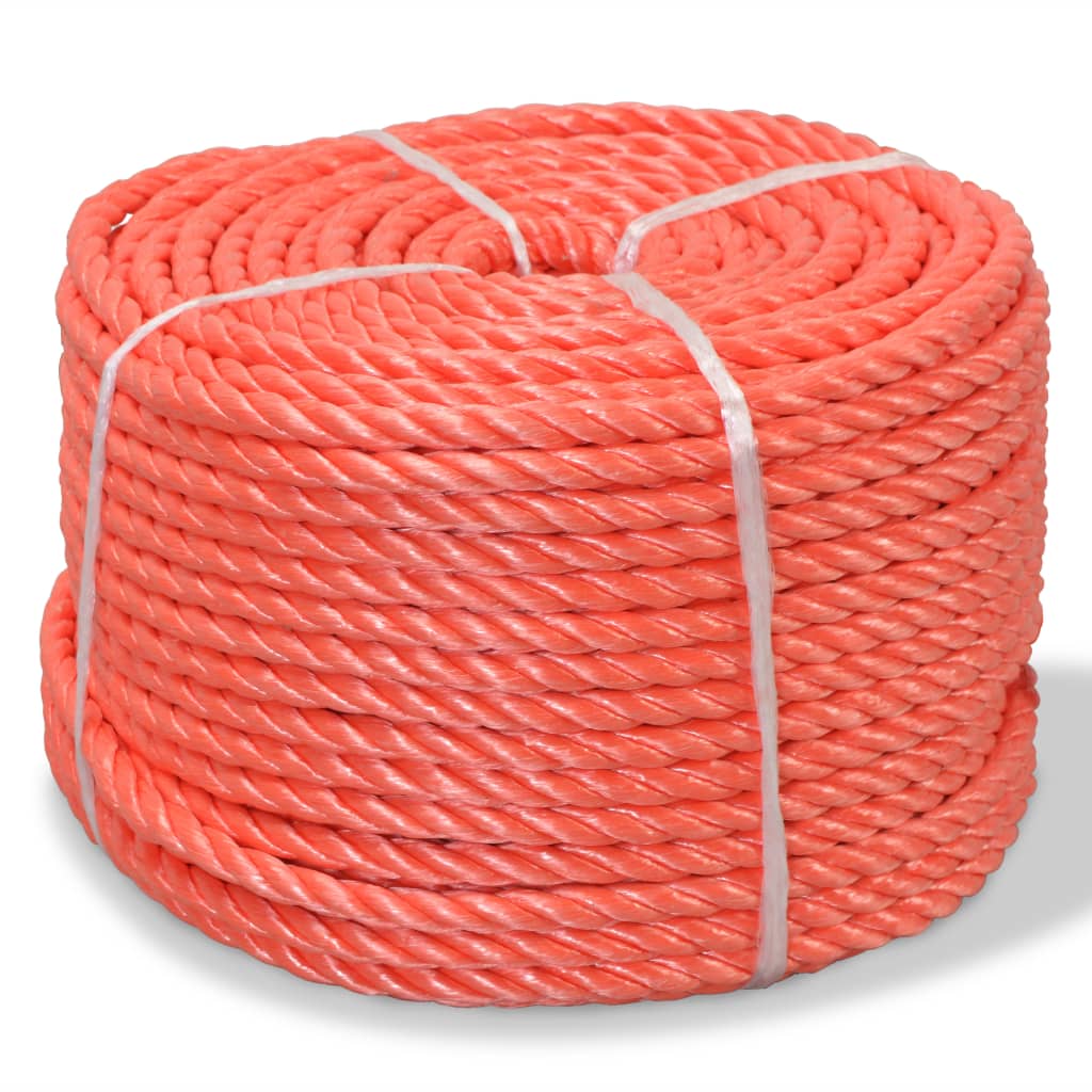 Twisted Rope Polypropylene 6 mm 500 m Orange