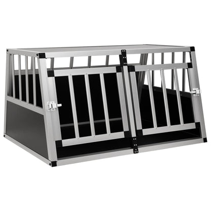 Dog Cage with Double Door 89x69x50 cm