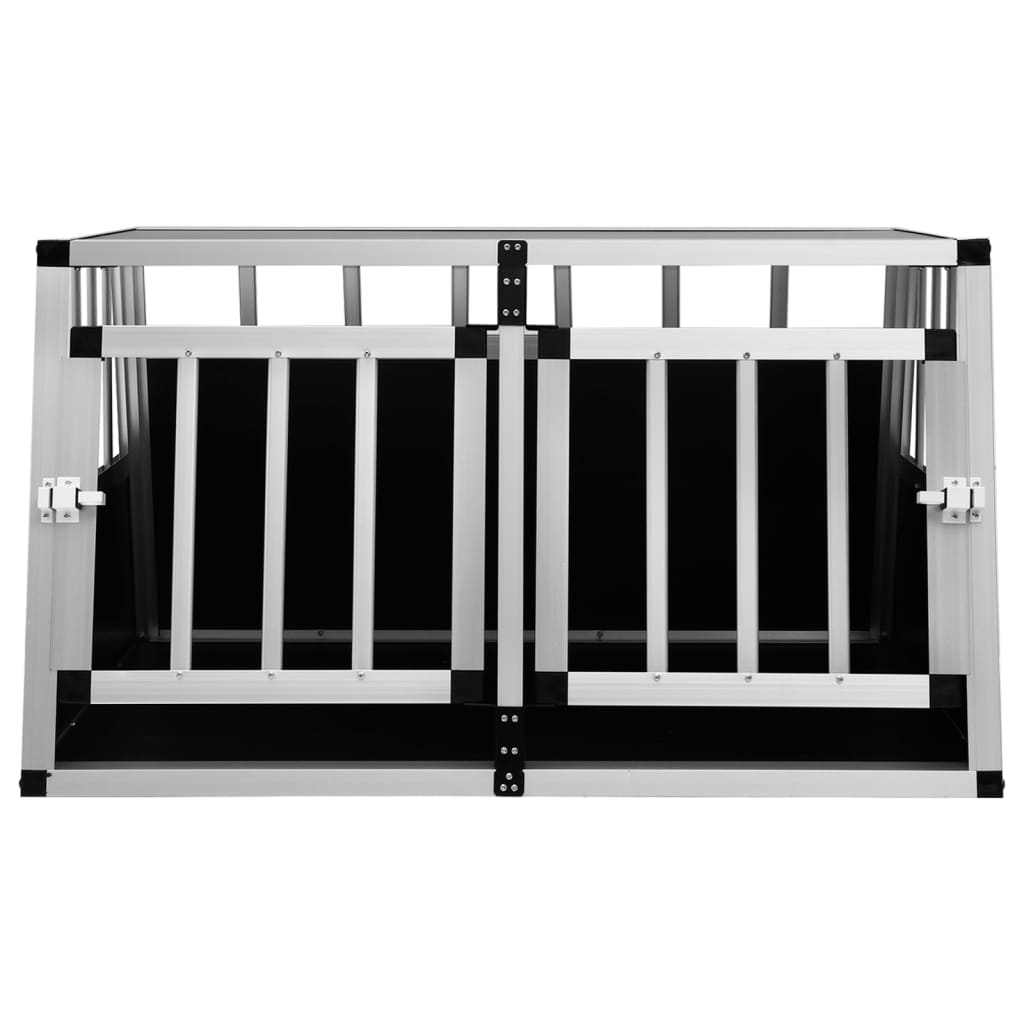 Dog Cage with Double Door 89x69x50 cm