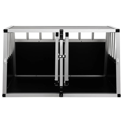 Dog Cage with Double Door 89x69x50 cm