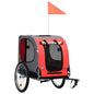 Pet Bike Trailer Red and Black