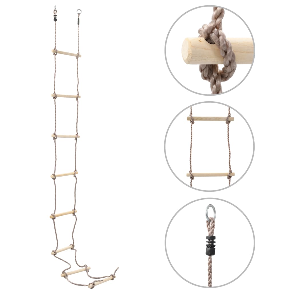 Kids Rope Ladder 290 cm Wood