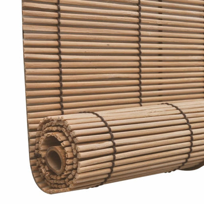 Brown Bamboo Roller Blinds 120 x 160 cm