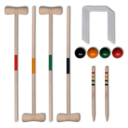 4 Player Wooden Croquet Set