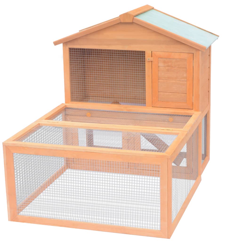 Animal Rabbit Cage Outdoor Run Wood