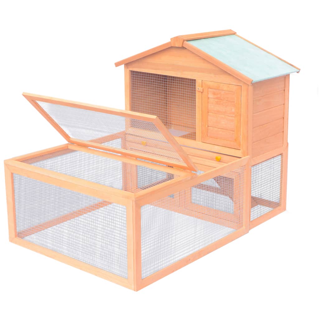 Animal Rabbit Cage Outdoor Run Wood