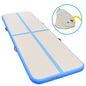 Inflatable Gymnastics Mat with Pump 800x100x10 cm PVC Blue