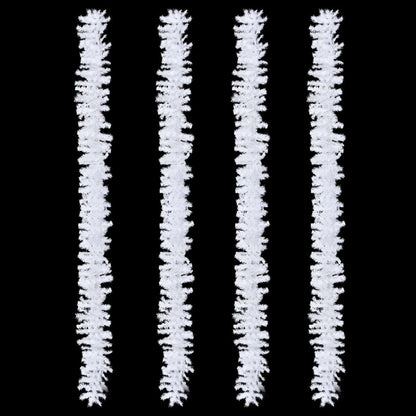 Christmas Garlands 4 pcs White 270 cm PVC