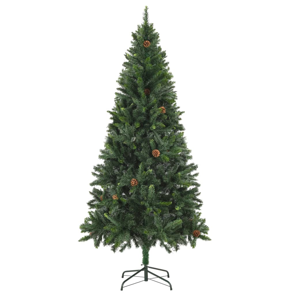 Artificial Christmas Tree with Pine Cones Green 180 cm