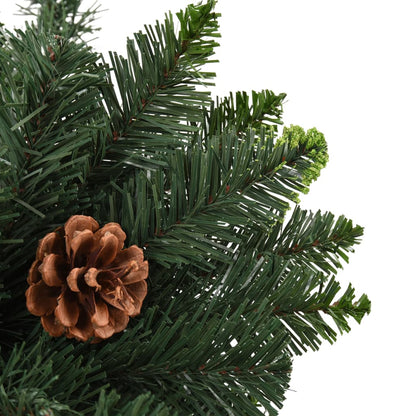 Artificial Christmas Tree with Pine Cones Green 180 cm