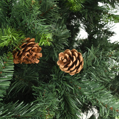 Artificial Christmas Tree with Pine Cones Green 180 cm