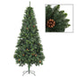 Artificial Christmas Tree with Pine Cones Green 210 cm