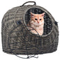 Cat Transporter Grey 45x35x35 cm Natural Willow