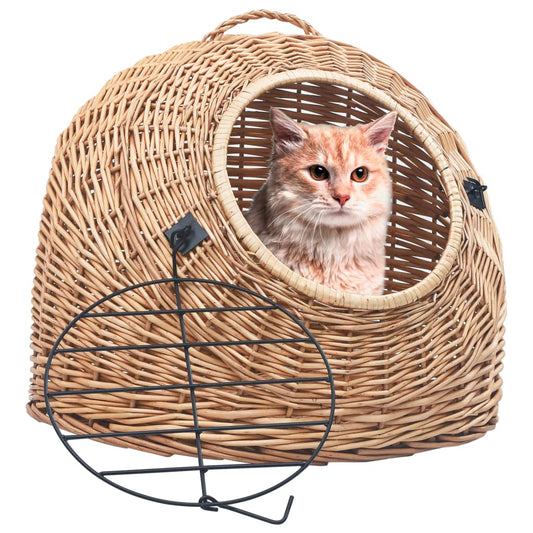 Cat Transporter 60x45x45 cm Natural Willow