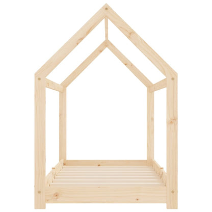 Kids Bed Frame Solid Pine Wood 70x140 cm