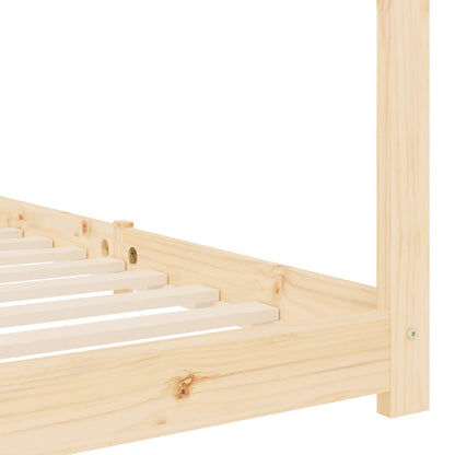 Kids Bed Frame Solid Pine Wood 80x160 cm