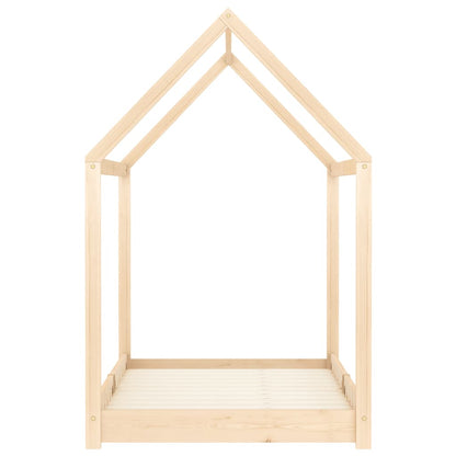 Kids Bed Frame Solid Pine Wood 90x200 cm