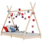 Kids Bed Frame Solid Pine Wood 80x160 cm