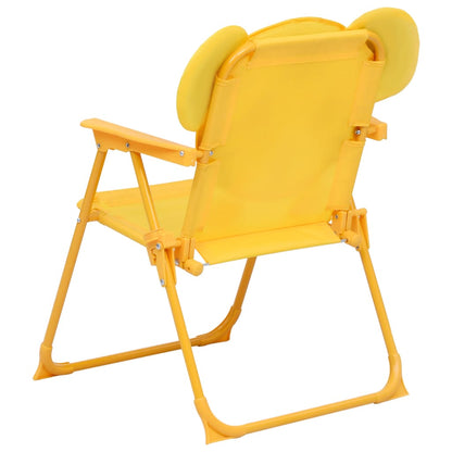 3 Piece Kids' Garden Bistro Set with Parasol Yellow