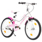 Kids Bike 20 inch Pink and White