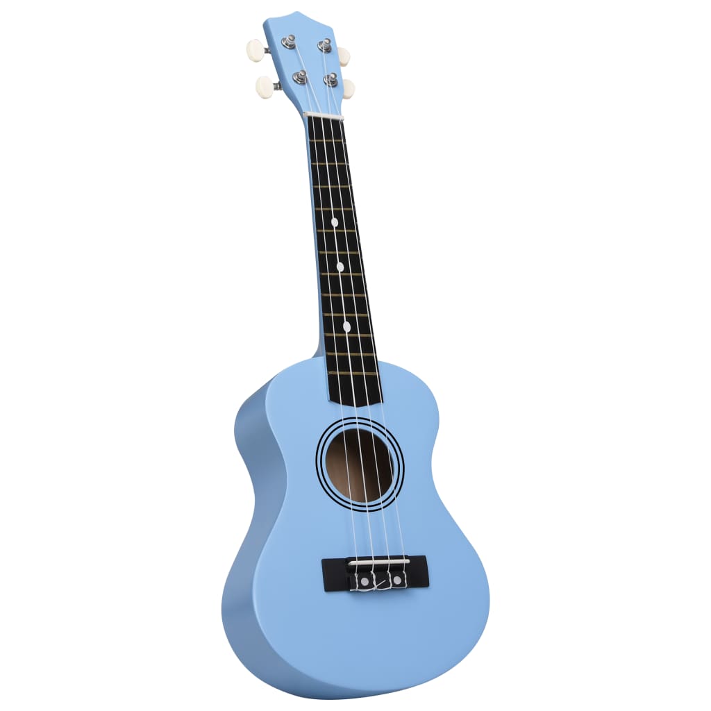 Soprano Ukulele Set with Bag for Kids Baby Blue 21"