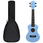 Soprano Ukulele Set with Bag for Kids Baby Blue 23"