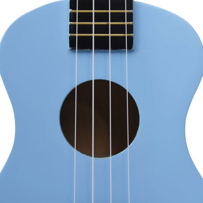 Soprano Ukulele Set with Bag for Kids Baby Blue 23"