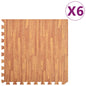 Floor Mats 6 pcs Wood Grain 2.16 ㎡ EVA Foam