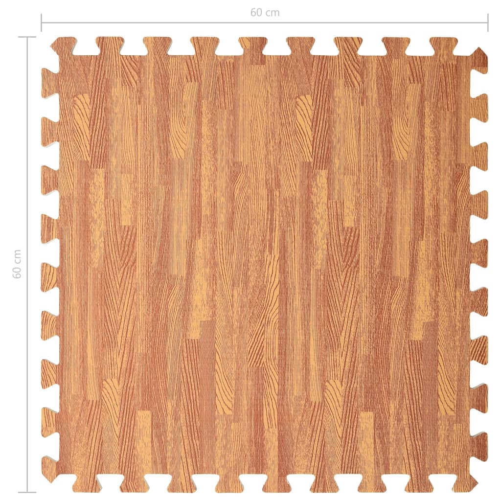 Floor Mats 6 pcs Wood Grain 2.16 ㎡ EVA Foam