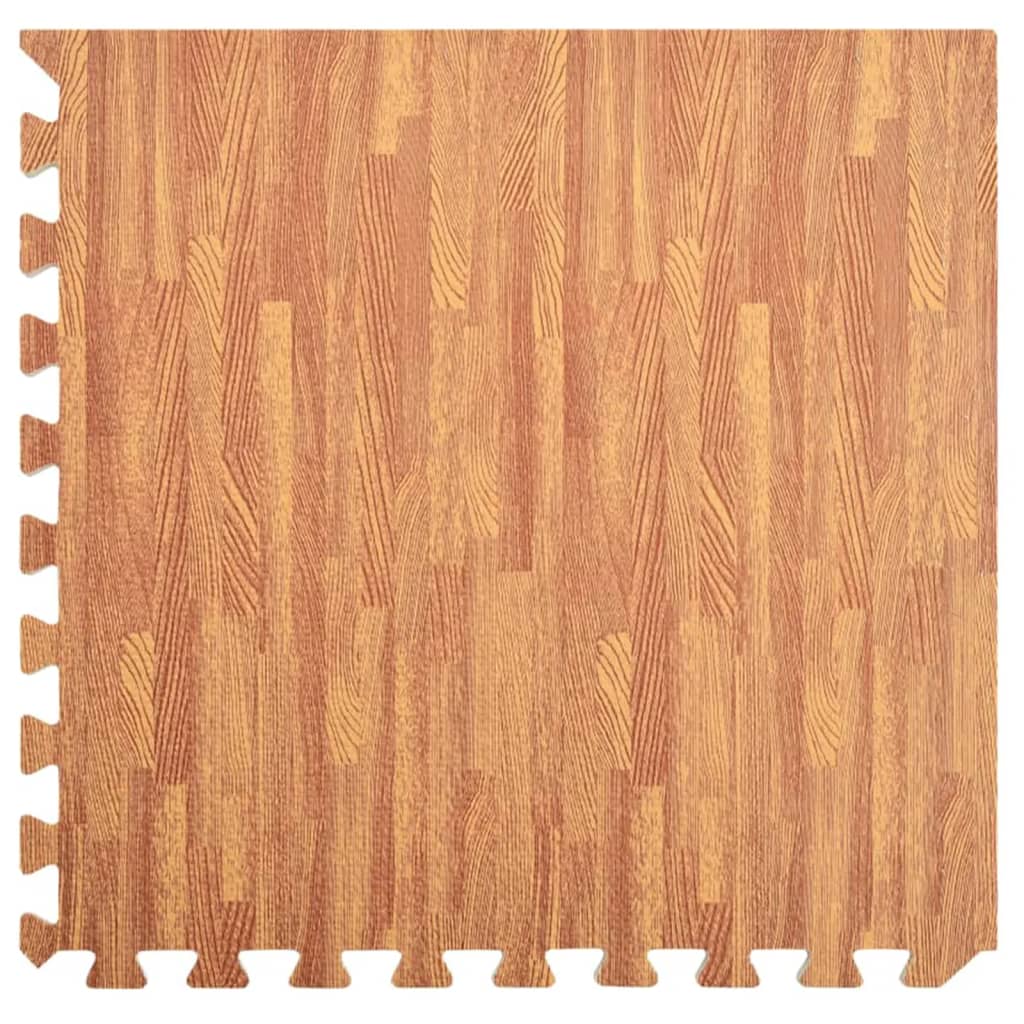 Floor Mats 12 pcs Wood Grain 4.32 ㎡ EVA Foam