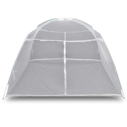 Camping Tent 200x120x130 cm Fiberglass White