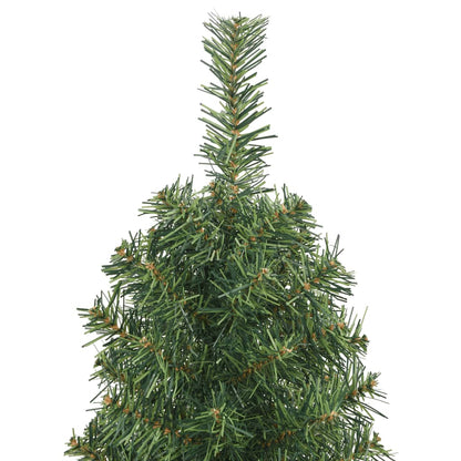 Slim Artificial Christmas Tree with Stand Green 150 cm PVC