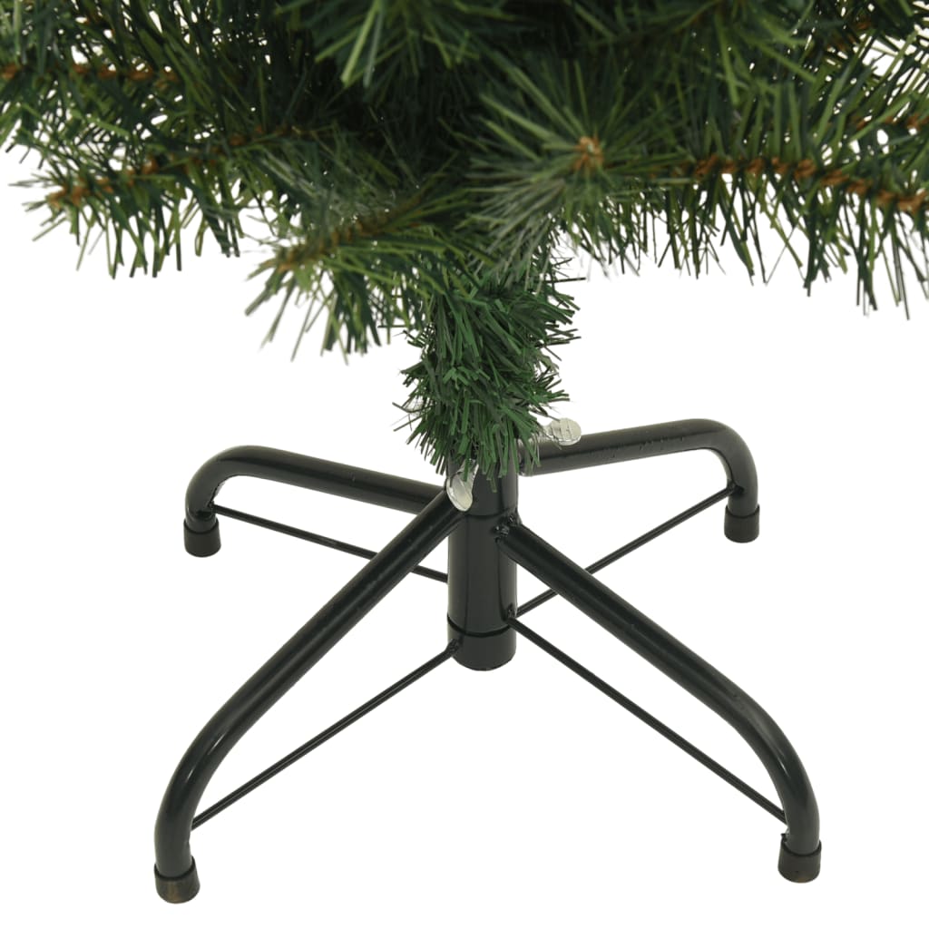 Slim Artificial Christmas Tree with Stand Green 150 cm PVC