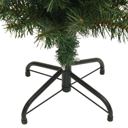 Slim Artificial Christmas Tree with Stand Green 240 cm PVC