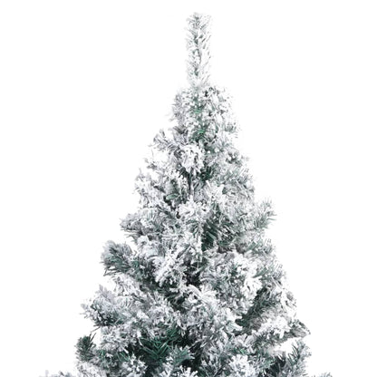 Artificial Christmas Tree with Flocked Snow Green 180 cm PVC