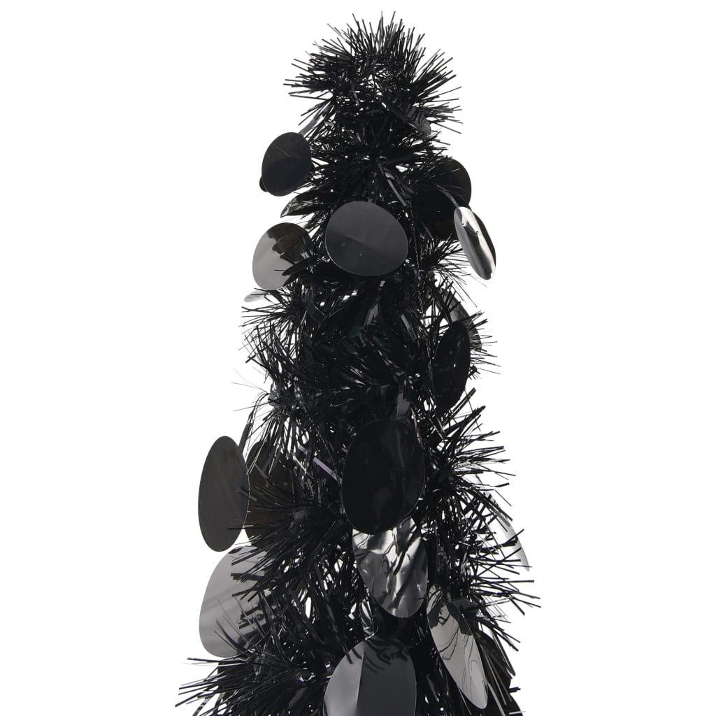 Pop-up Artificial Christmas Tree Black 120 cm PET