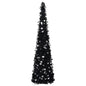 Pop-up Artificial Christmas Tree Black 150 cm PET