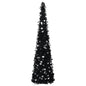 Pop-up Artificial Christmas Tree Black 180 cm PET