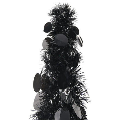 Pop-up Artificial Christmas Tree Black 180 cm PET