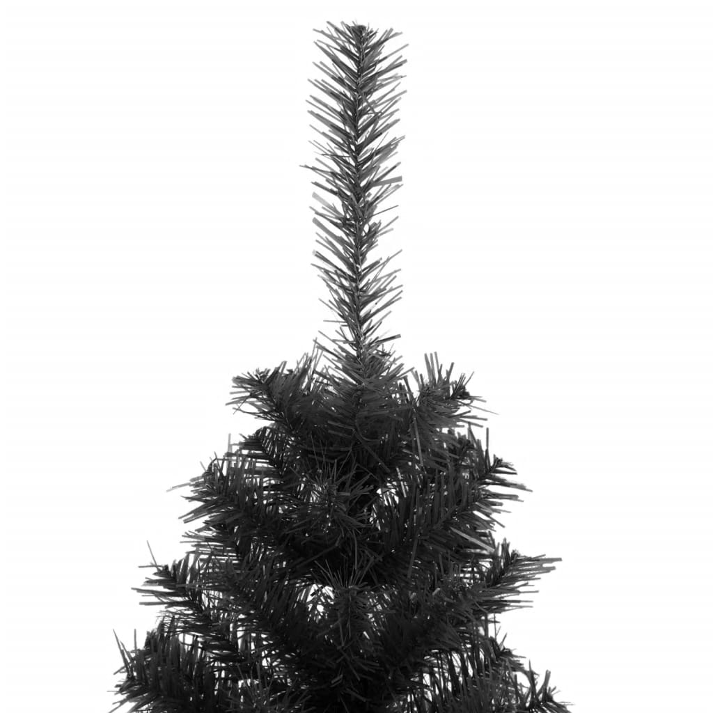 Artificial Christmas Tree with Stand Black 150 cm PVC