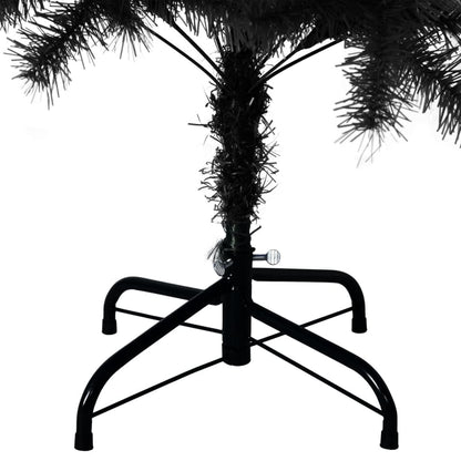 Artificial Christmas Tree with Stand Black 150 cm PVC